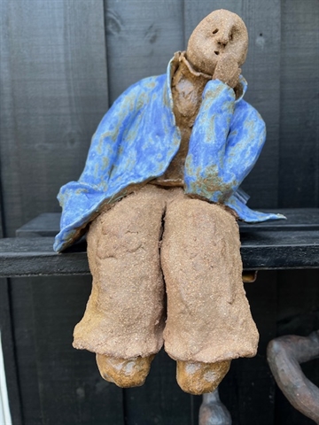 Keramik figur - Hr Blå