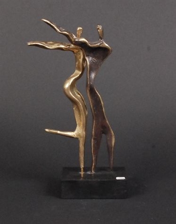 Bronzefigur ''Dancing in The Wind'' af Yanni Souvatzoglou