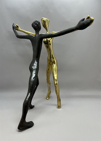 Bronzefigur \'\'It needs two to tango"